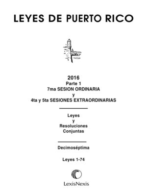 cover image of Leyes De Puerto Rico